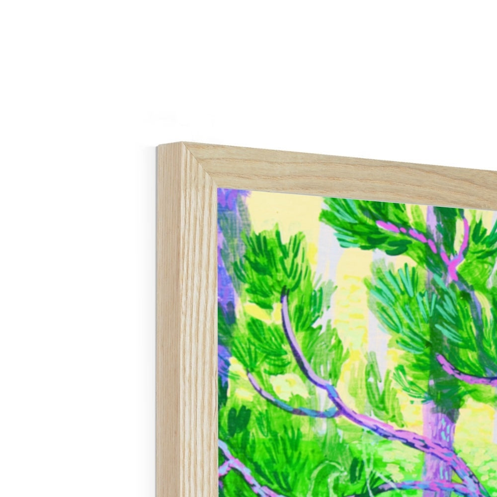 Yogamorgen ingelijste print